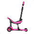 Самокат Genius Tech Team с сиденьем и толкателем, розовый  - миниатюра №7